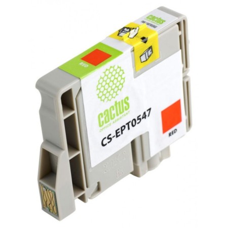 CACTUS CS-Ed0547 T0547 cartridge, for Epson SP R800/R1800, 16.2ml, red color-1