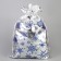 Gift bag of Santa Claus "Snowflakes", silver, 60 x 40cm