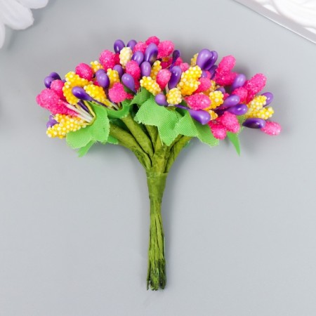 Flowers for decorating "inflorescence" Assorted lilac 1 bouquet = 12 colors 8.5 cm