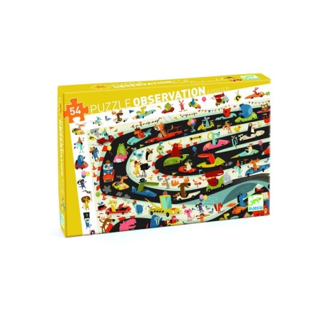 Puzzle for observation Djeco "Rally", 54 elements