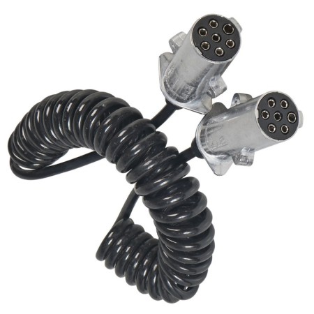 AIRLINE trailer cable, 24V, type-n 7 contacts 4.5 m, metal-2