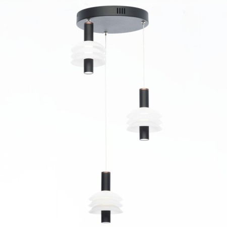 Suspended Citilux “Maya” CL202031, 35x35x22 cm, 3x5.33W, LED, brown color-3