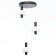 Suspended Citilux “Maya” CL202031, 35x35x22 cm, 3x5.33W, LED, brown color