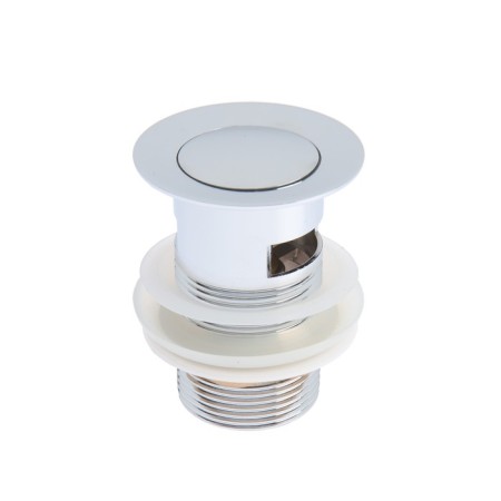 The bottom valve TIM BAR0801B, for the sink, with overflow, height 8 cm