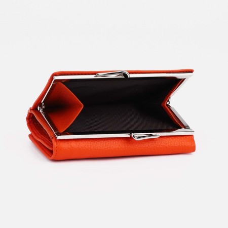 Women's wallet on magnets, orange color-2