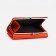 Women's wallet on magnets, orange color