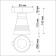 Sobit track lamp, 9W GU10, 1-F, black color
