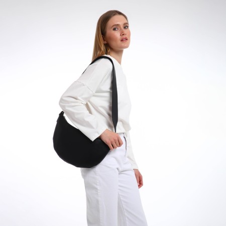 Women's bag over the shoulder Textura, small size, black color-4
