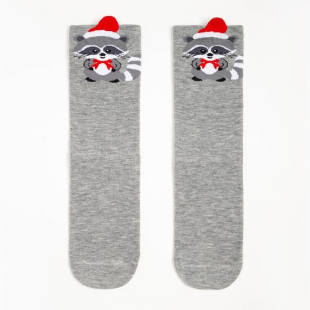 Women's socks "Raccoon", Mix color, size 36-40-6