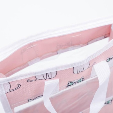 Lightning cosmetic bag, pink color-3