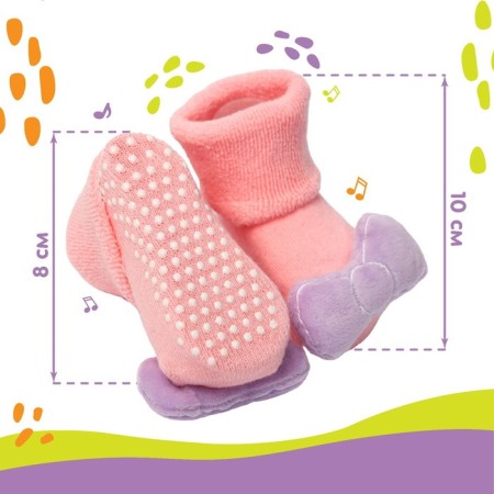 Set of socks - rattles "Unicorn", 2 pcs, crumb me-3