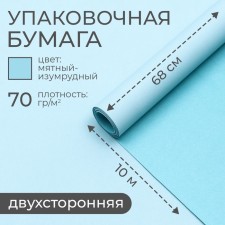 Paper packaging craft, mint-emergent 0.68 x 10 m