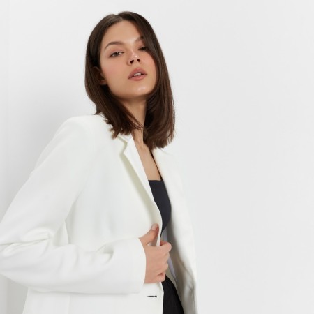 Women's jacket Minaku: classic color white, rr 48-8
