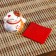 Souvenir Cot Pigger Ceramics "Maneki-Neko with a fish on the pillow" 6.5x7.5x6.3 cm