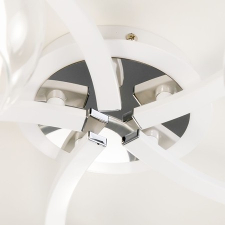 Ceiling chandelier Citilux "Christie" CL152150, 54x54x19 cm, 5x75W, E27, white color-5