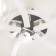 Ceiling chandelier Citilux "Christie" CL152150, 54x54x19 cm, 5x75W, E27, white color