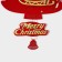 Decorative decoration (suspension) "New Year Christmas tree with Santa Claus" 40.5x25.5 cm