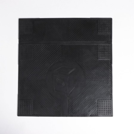 Anti -vibration rug 65 × 62 × 0.7 cm, black color-2