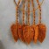 Dreaming Catcher using the Macrame "Leaflets" Burn sugar 55x25 cm
