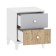 Bedside table, 446x452x562, oak bunratti/gray/white