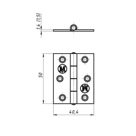 Card loop, 50 x 40 mm, without coating-2