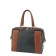 Bank bag, lightning department, black/brown color 26x24x15cm