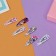 Invisibility for hair "Baby" (set 12 pcs) hearts, 3 cm, mix