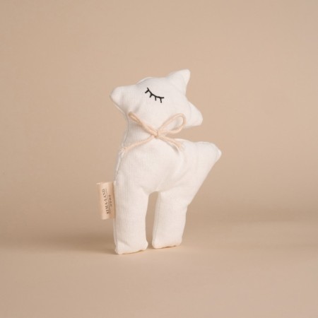 Soft toy "Olenenok", 15 cm, white color-3