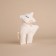 Soft toy "Olenenok", 15 cm, white color