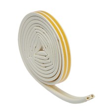 Rubber tundra seal, profile d, size 9x8 mm, white, in package 6 m
