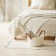 Basket for storage of handmade lauded "Louise", 33 × 33 × 16 cm, white color