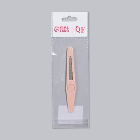 Metal file for nails, with a cap, 10.5 cm, color mix-3