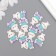 Decor for creativity Plastic "White rabbit with a blush" 2.9x2x1 cm