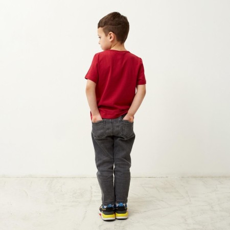Children's T-shirt "Transformers", height 86-92, raspberry color-5