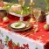 The tablecloth of the New Year's share "Cozy holiday" 145*260 cm, 100% p/e