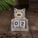 Wooden calendar "cat" 7x4x10 cm