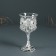 Glass "pleasure" 12*6.5*6.5 cm, silver