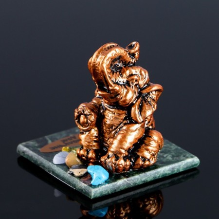 Souvenir "Elephant", 5x5x4 cm, coil, gypsum-2