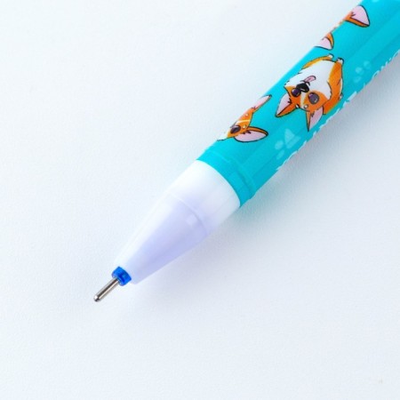 PEC PLACE WRITE-WRITIRY WITH A CORGIC cap, Blue pasta, gel 0.5 mm-3