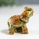 Polystone souvenir "Little Elephant with Rose on the Popon" 3.5x4x2 cm