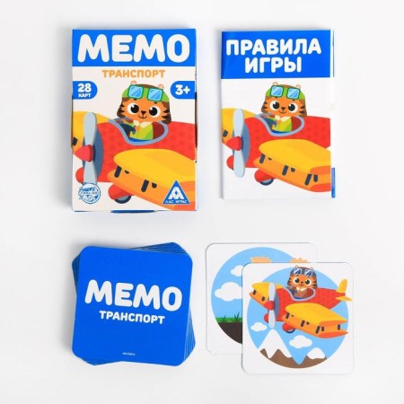 Board game "Memo. Transport ", 28 cards, 3+-1