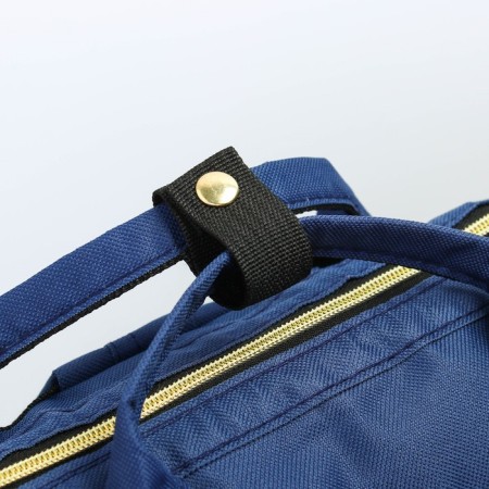 Women's backpack with thermal carman, thermal drum - portfolio, blue color-1