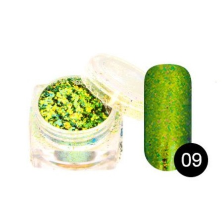 TNL Rubbin "Yuki flakes", No. 09 Sensual chrysolite