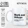 Ceramic mug, 320 ml, white color