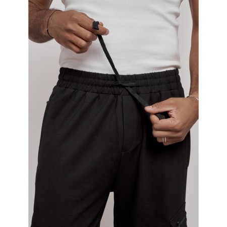 Sports male pants, size 48, black color-10