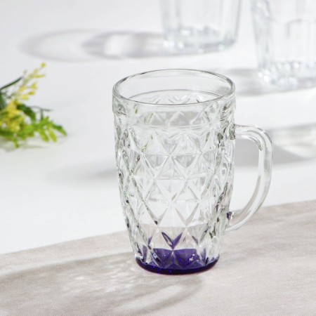 Glass mug, 400 ml, mix color-3