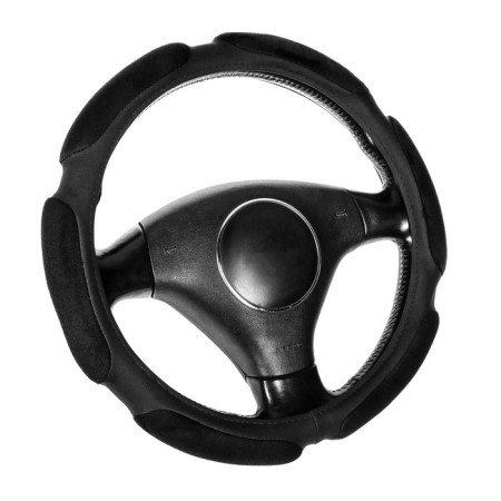 Torso steering wheel, anatomical, velor 6 pillows, size 38 cm, black
