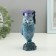Figure "Wise Eagle" 15x6cm, gray-blue