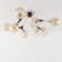 Ceiling chandelier Citilux "Til" CL138185, 80x80x30 cm, 8x60W, E27, brown color