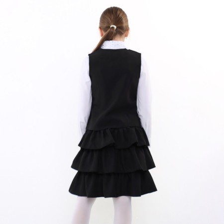 School suit for girls, black color, height 122 cm-3